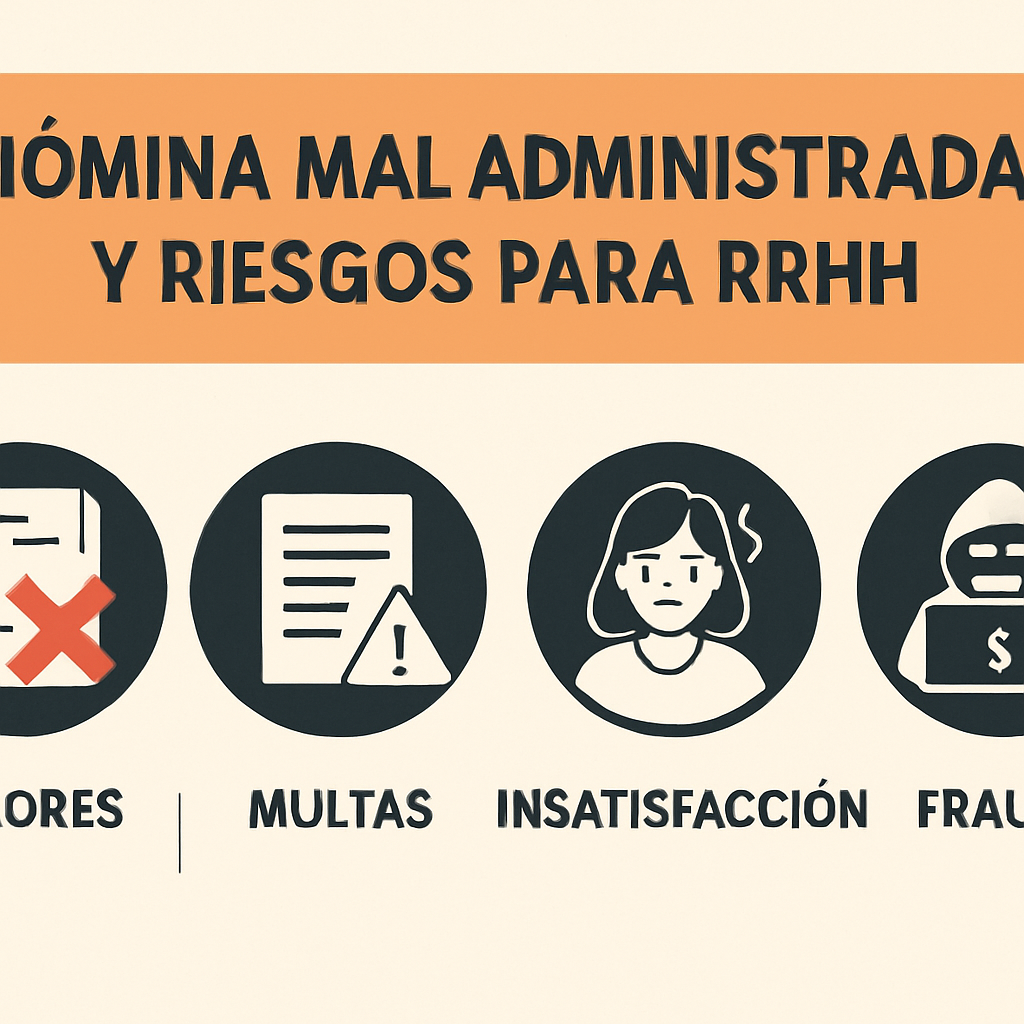 Nómina mal administrada y riesgos para RRHH