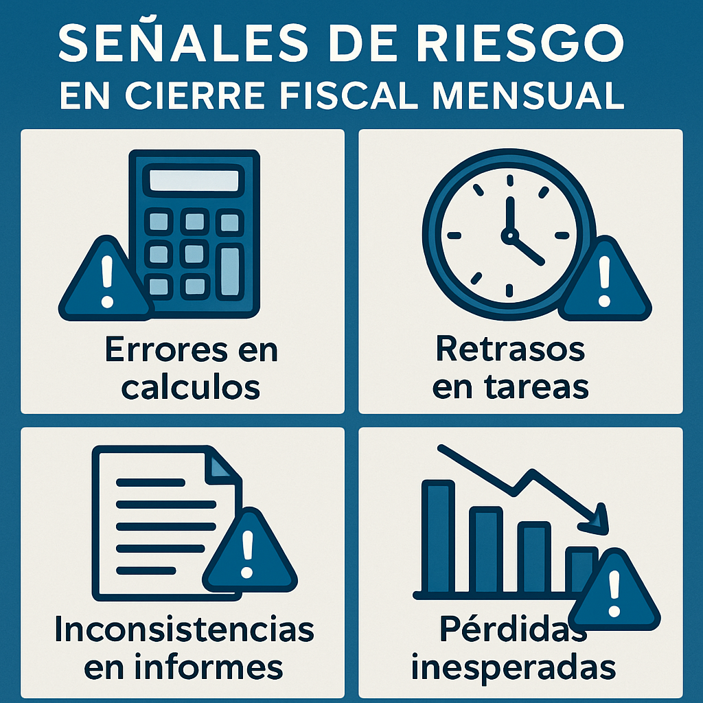 Señales de riesgo en cierre fiscal mensual