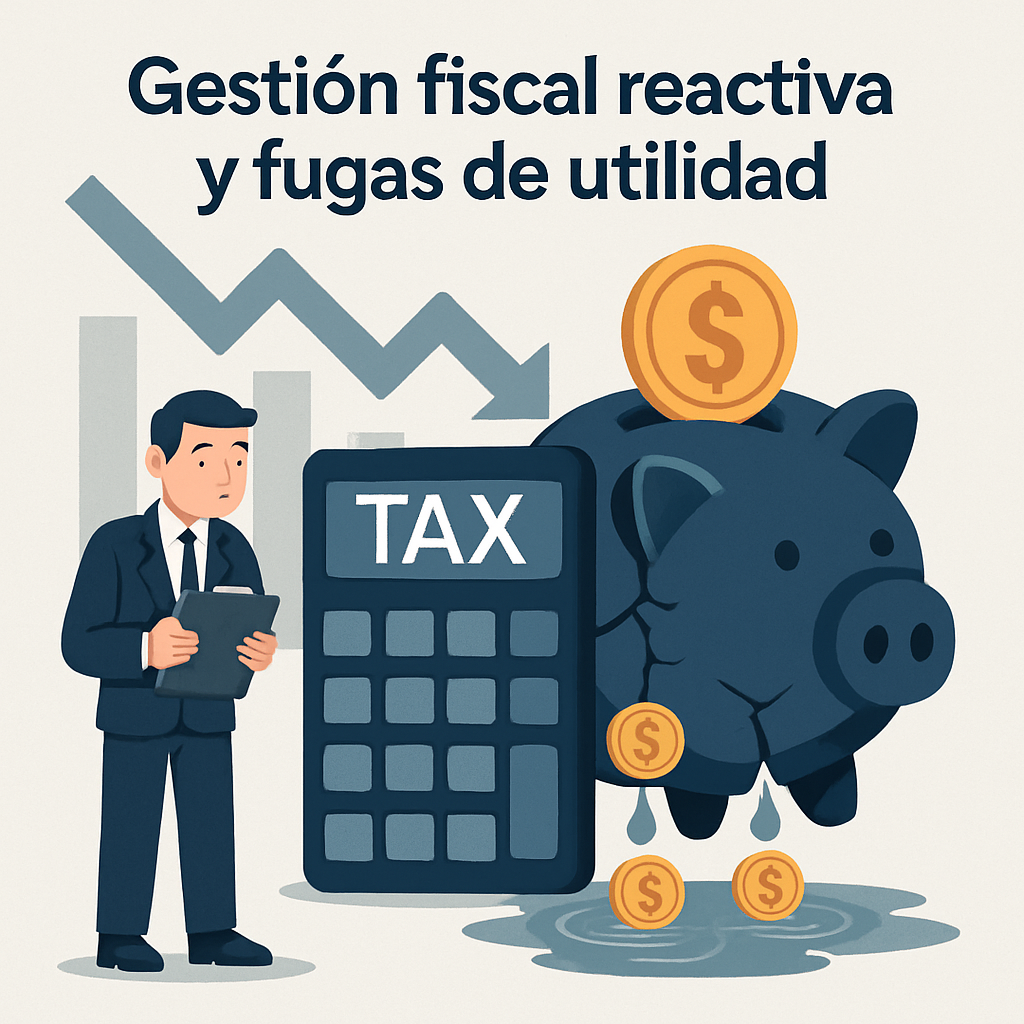 Gestión fiscal reactiva y fugas de utilidad