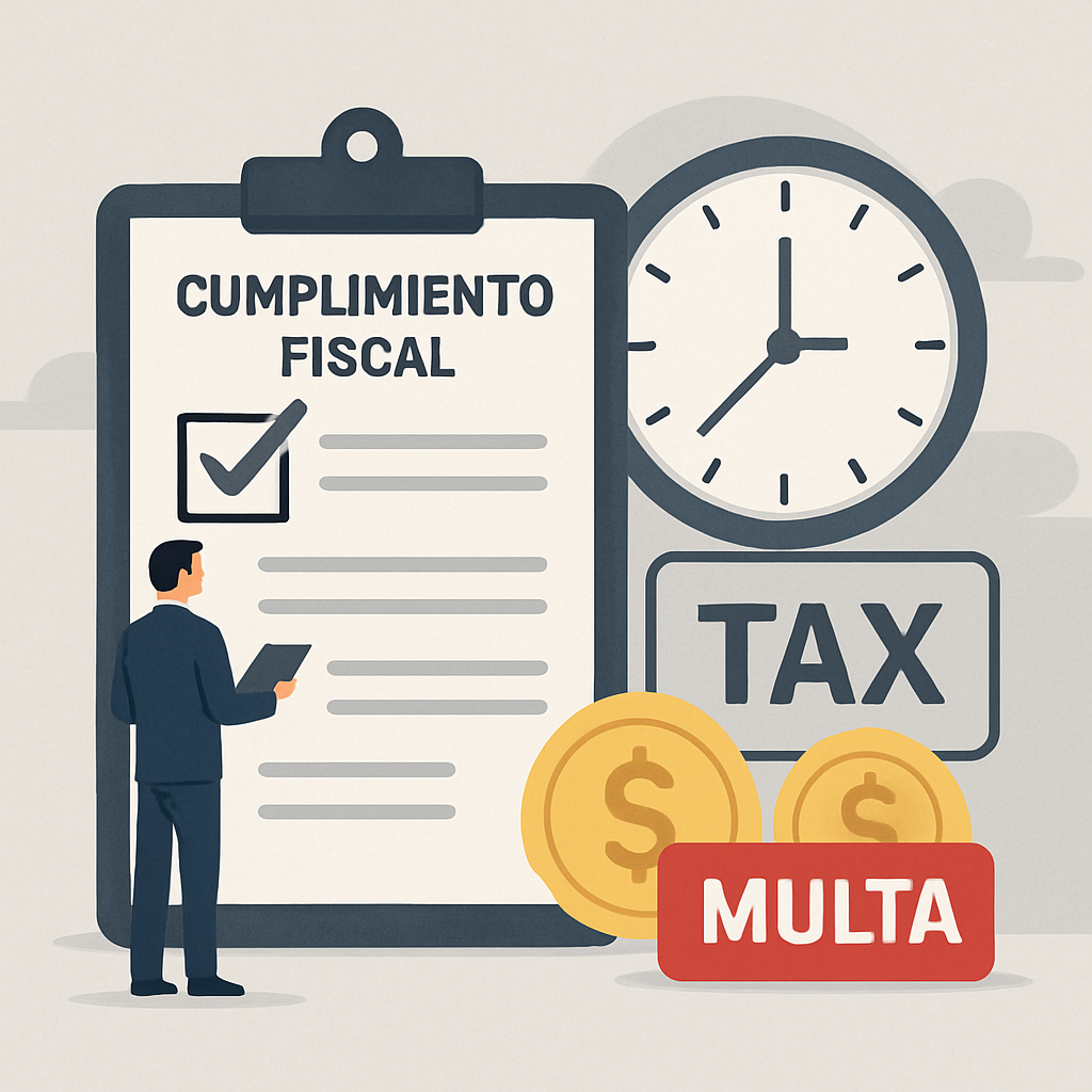 Cumplimiento fiscal y multas por atraso en Hacienda