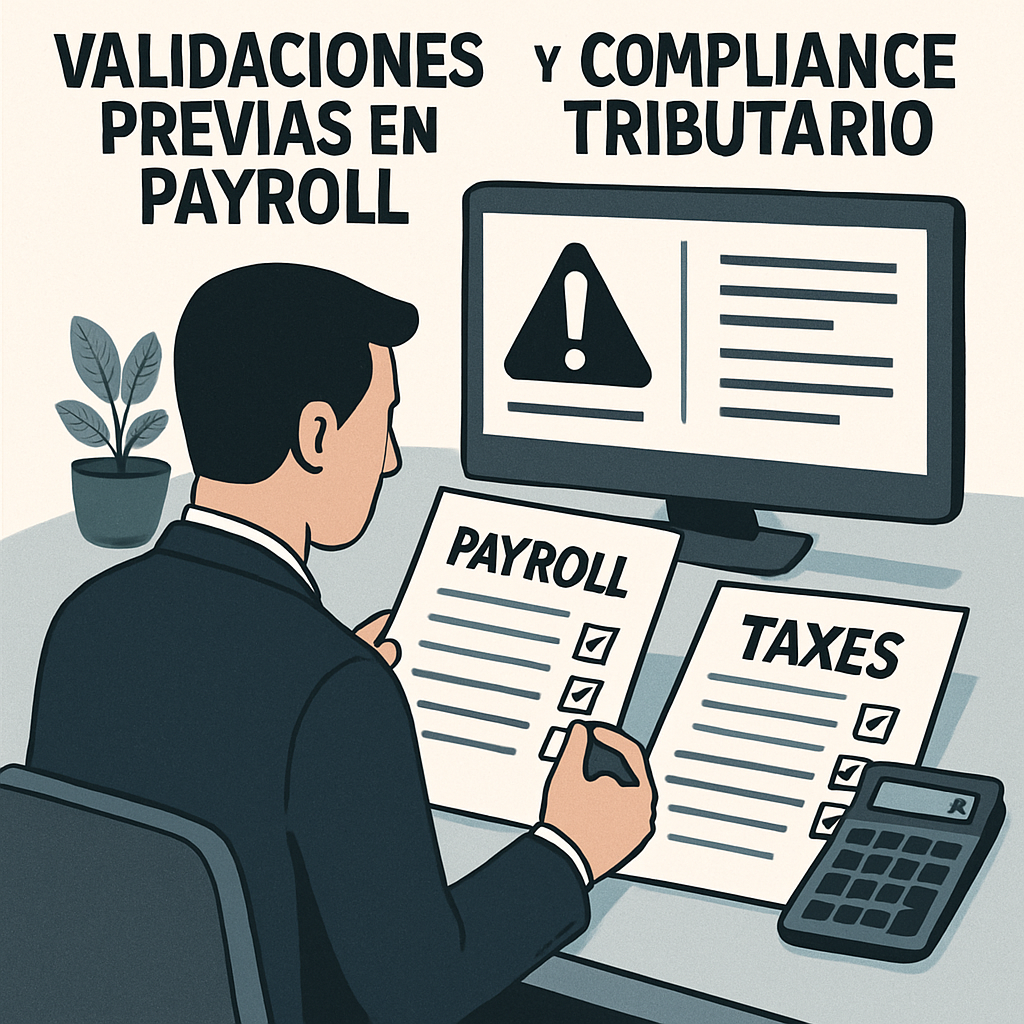 Validaciones previas en payroll y compliance tributario