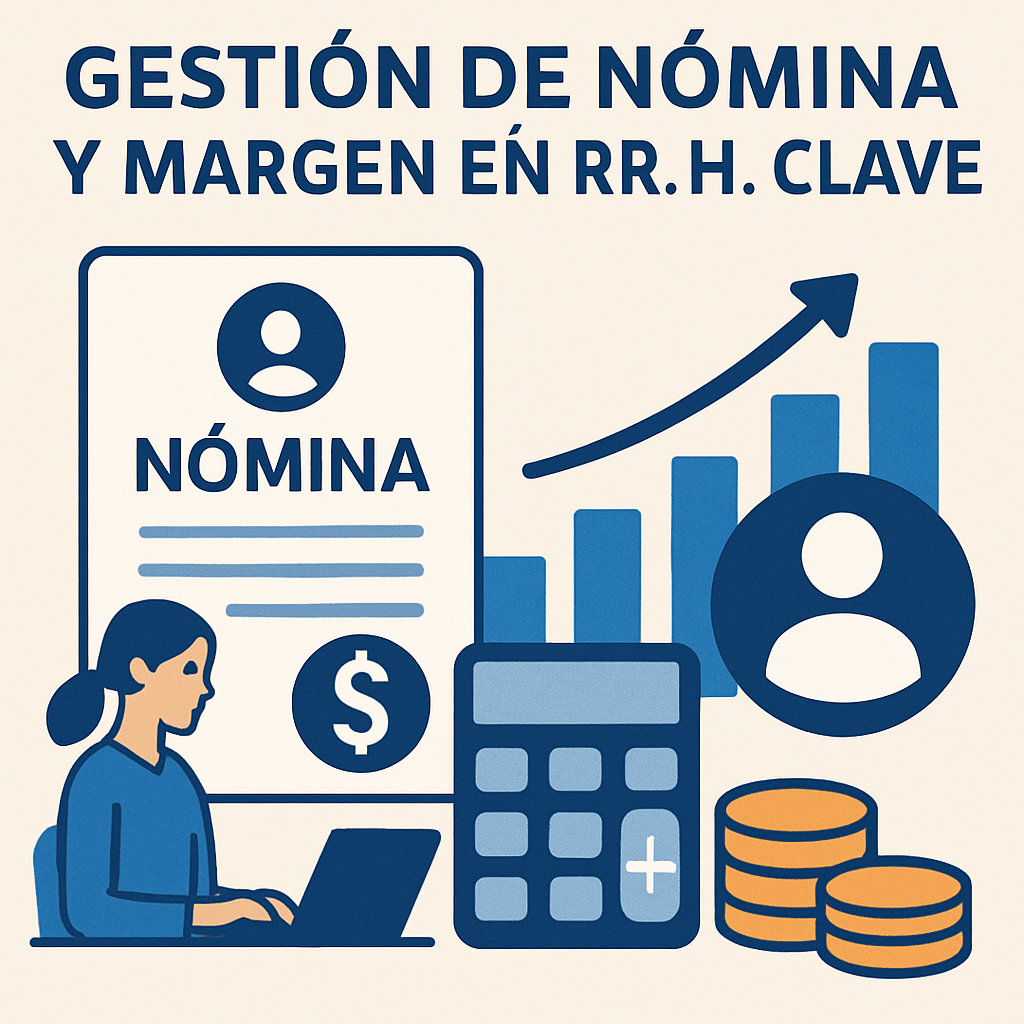 Gestión de nómina y margen en RR. HH. clave