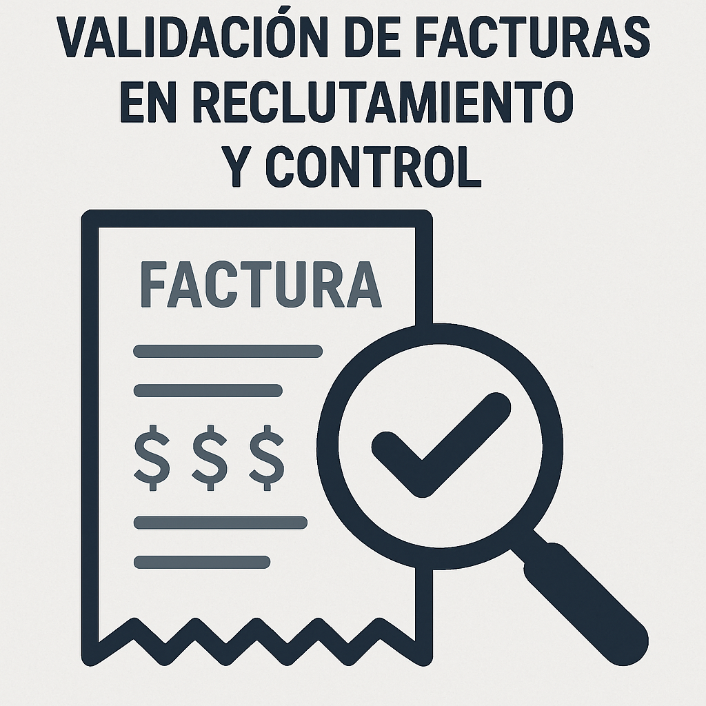 Validación de facturas en reclutamiento y control