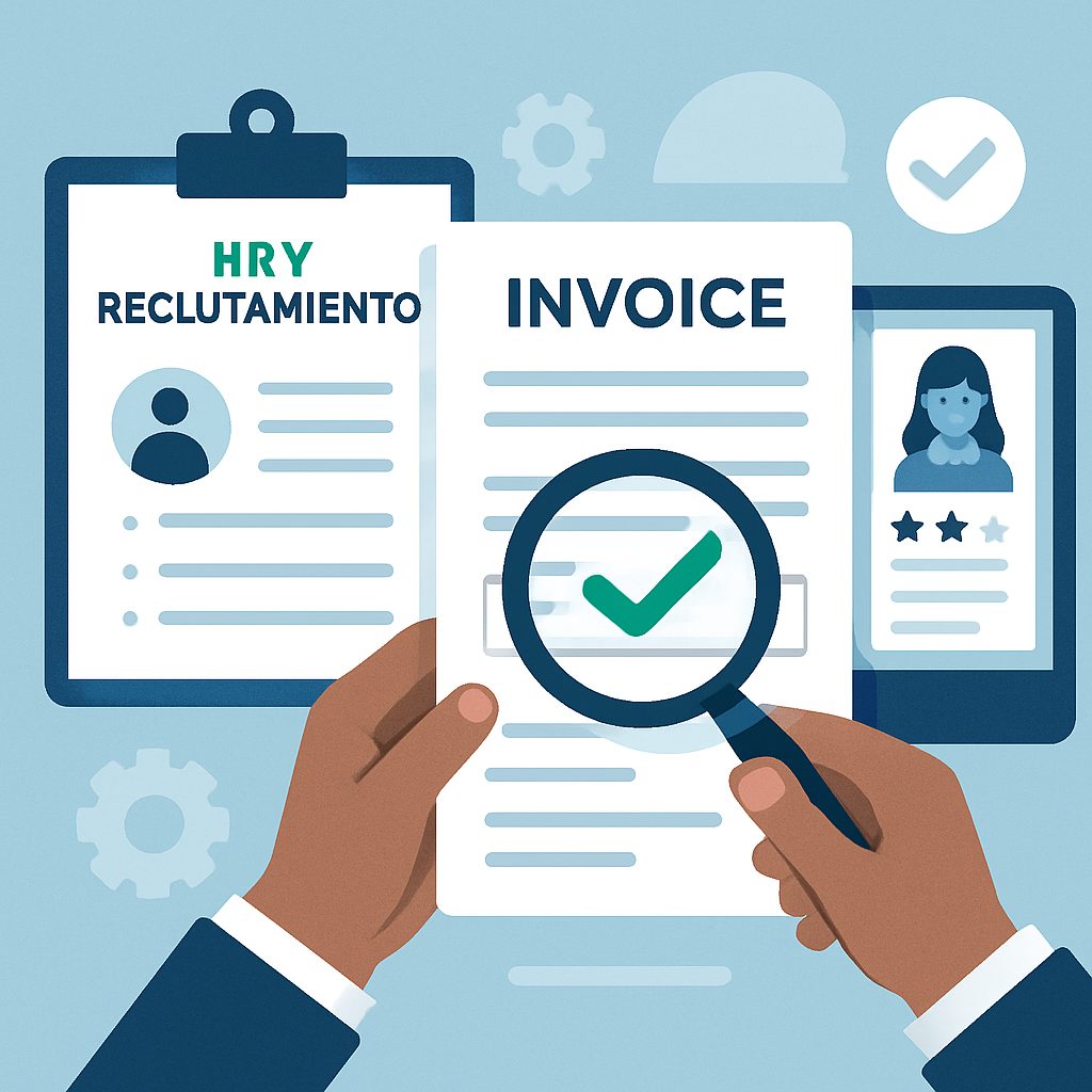 Validación de facturas en HR y reclutamiento