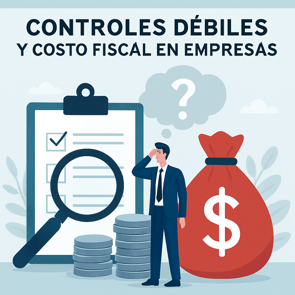 Controles débiles y costo fiscal en empresas