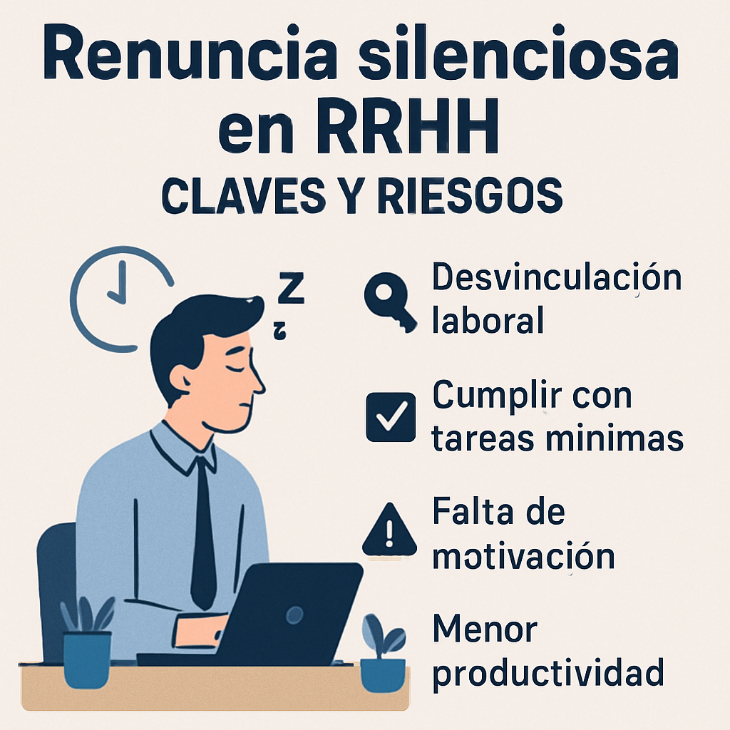 Renuncia silenciosa en RRHH claves y riesgos
