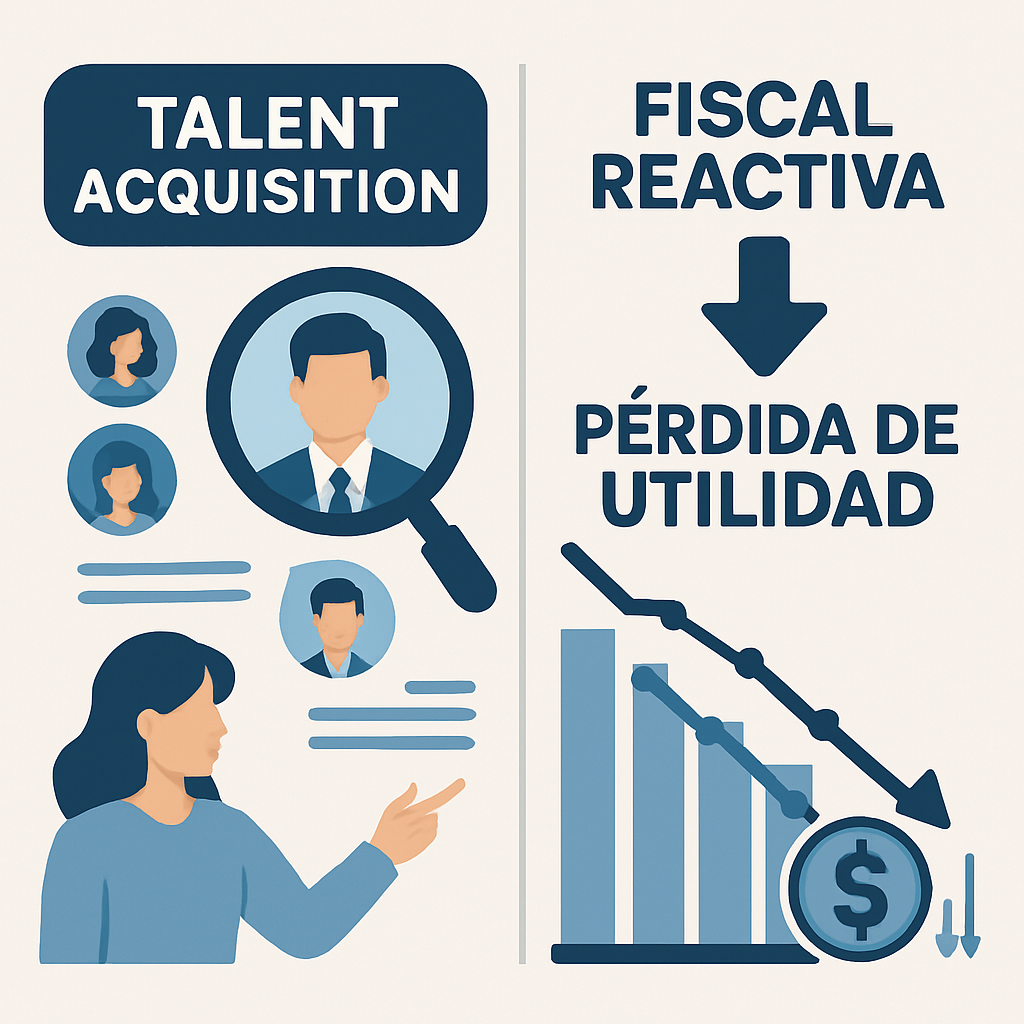 Talent Acquisition Fiscal Reactiva y pérdida de utilidad