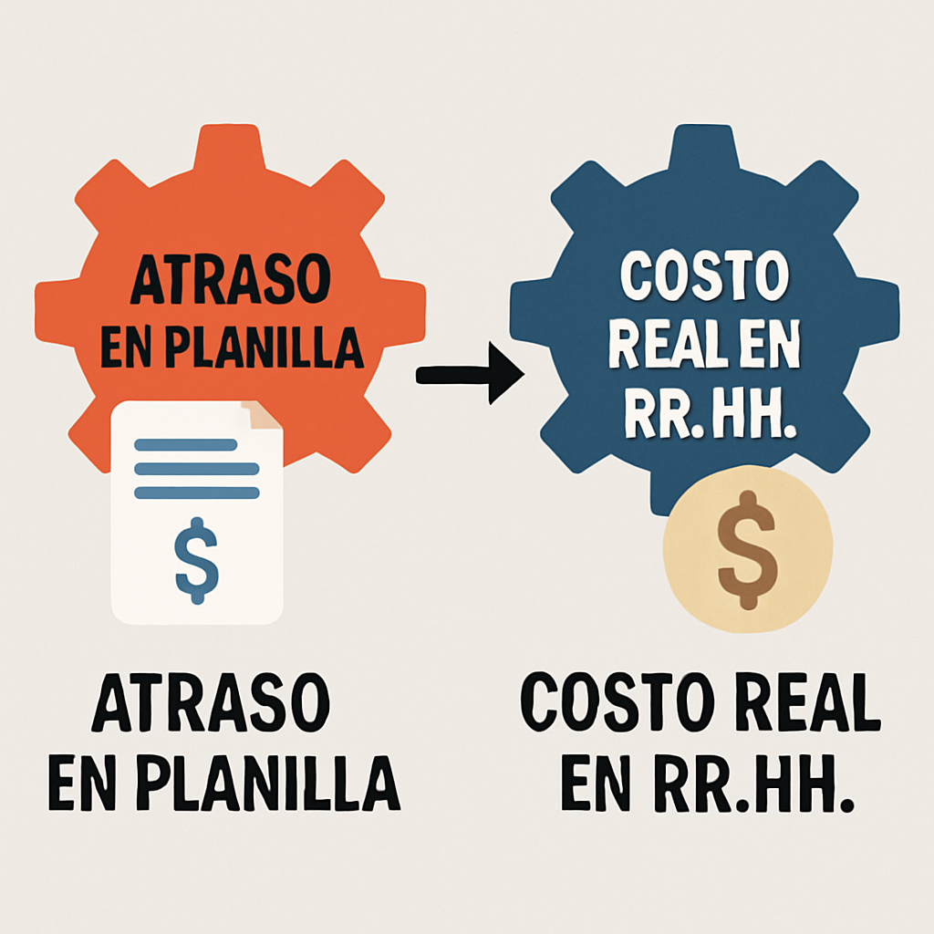 Atraso en planilla y costo real en RR.HH.