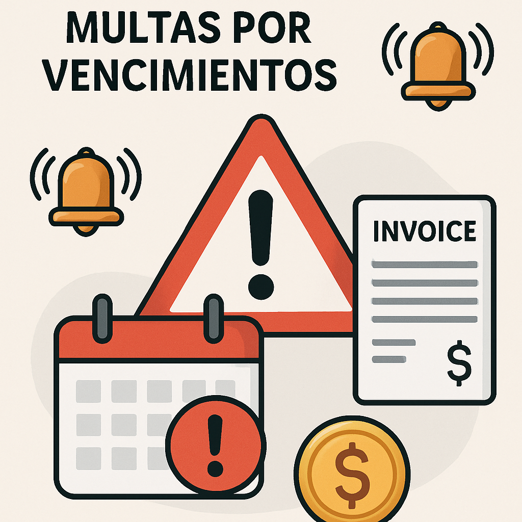 Alertas fiscales y multas por vencimientos