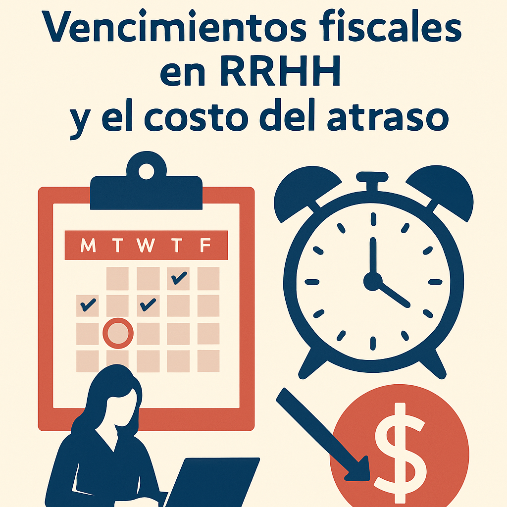 Vencimientos fiscales en RRHH y el costo del atraso
