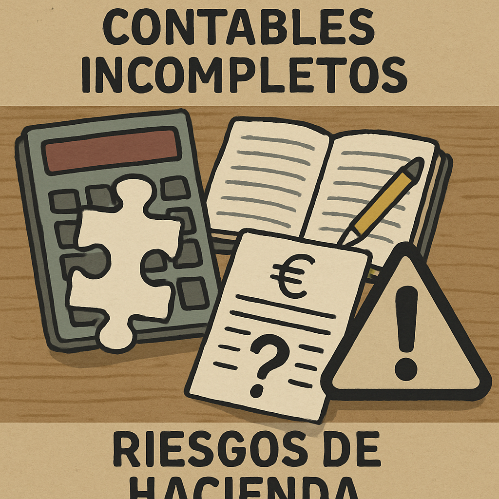 Controles contables incompletos y riesgos de Hacienda