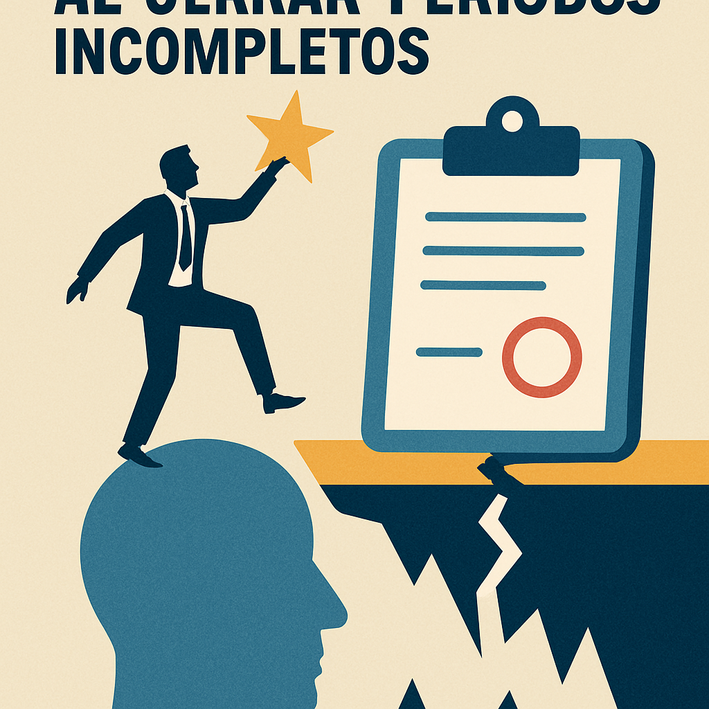 Talento y riesgos al cerrar periodos incompletos