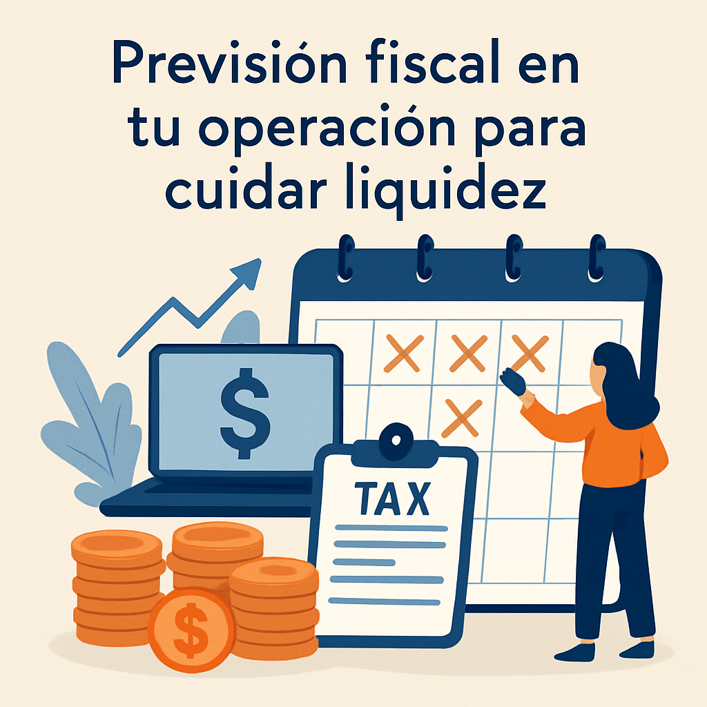 Previsión fiscal en tu operación para cuidar liquidez