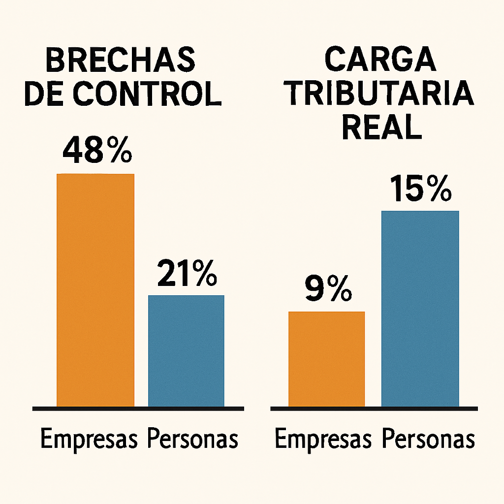 Brechas de control y carga tributaria real