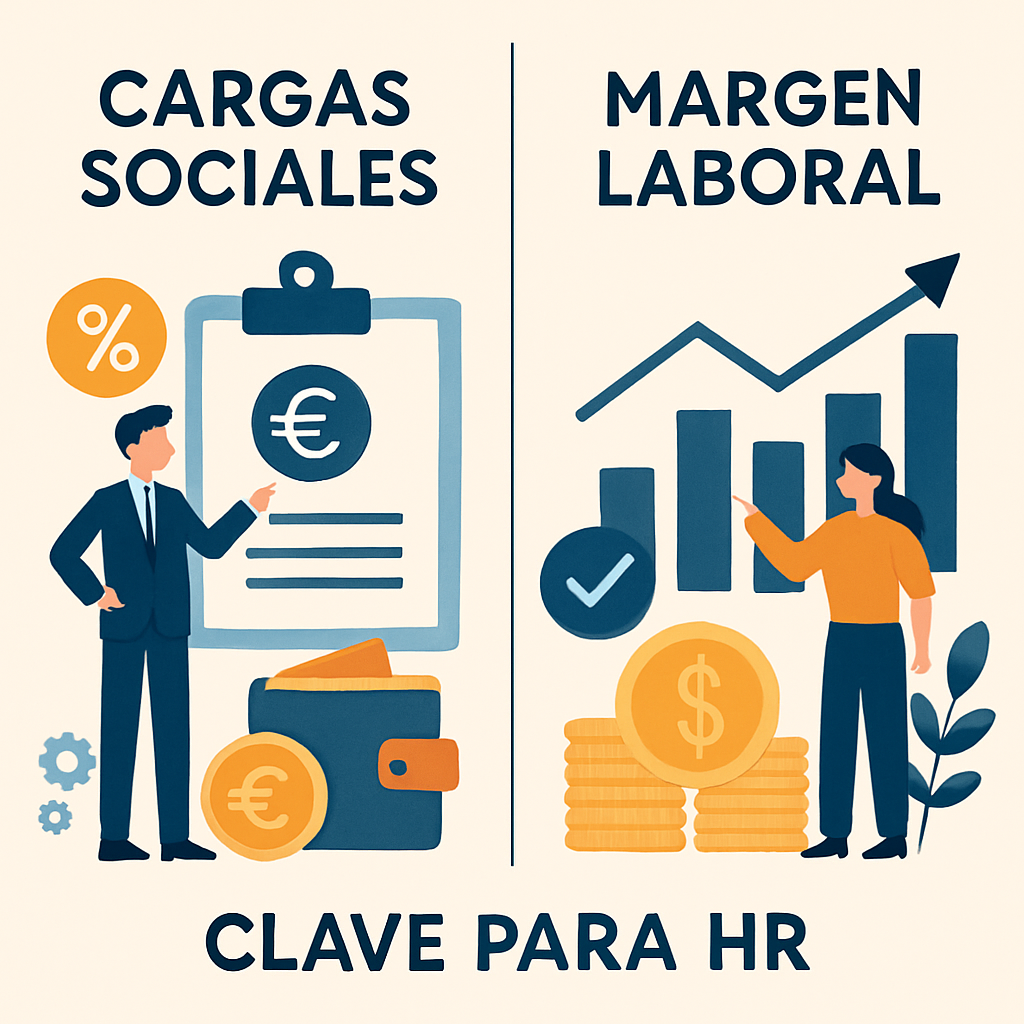 Cargas sociales y margen laboral clave para HR
