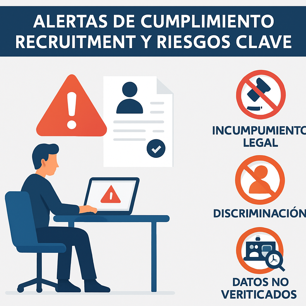 Alertas de cumplimiento en recruitment y riesgos clave