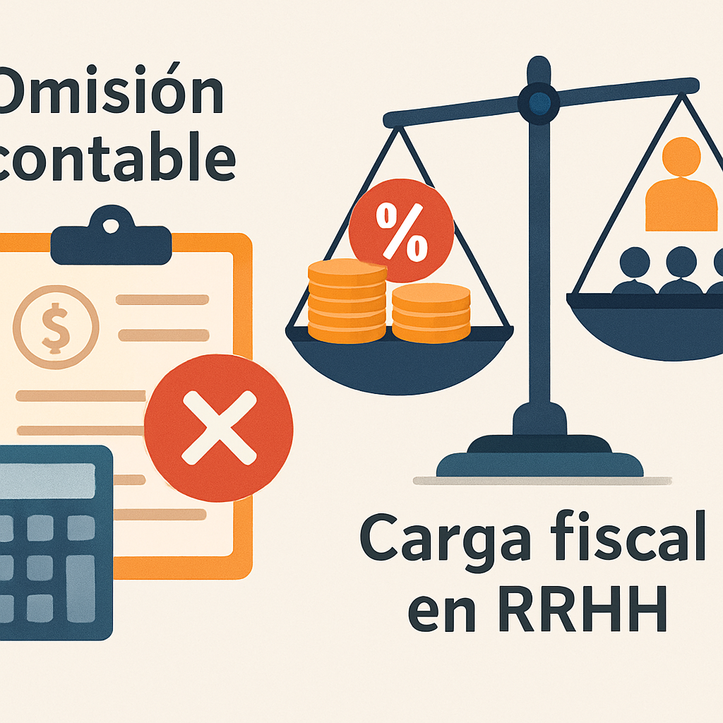 Omisión contable y carga fiscal en RRHH