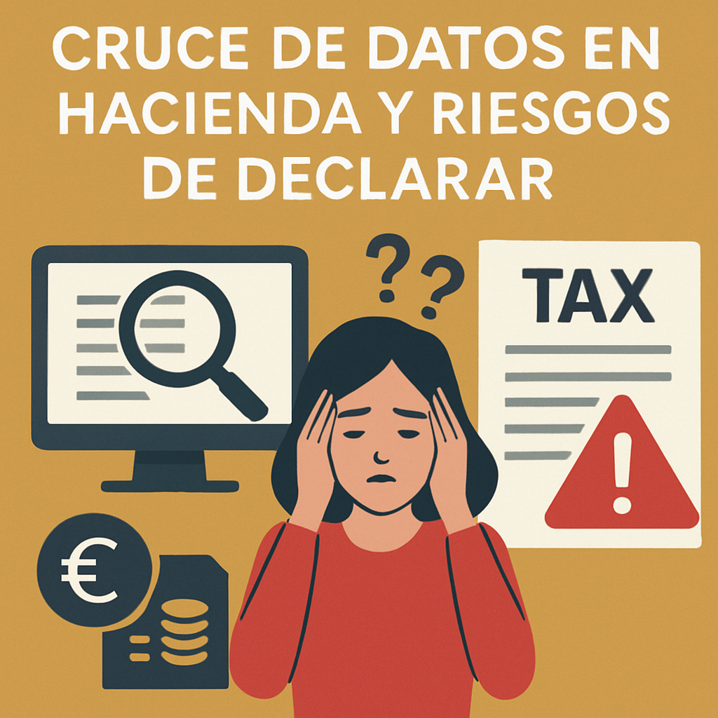Cruce de datos en Hacienda y riesgos de declarar