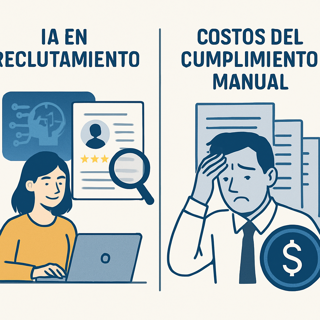 AI in recruitment y costos del cumplimiento manual