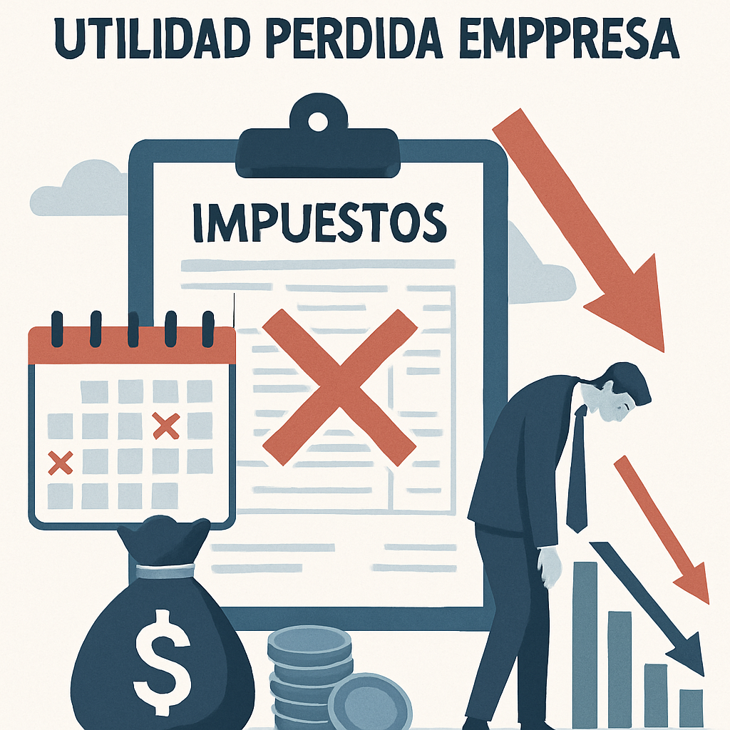 Cruces fiscales tardíos y utilidad perdida en empresa