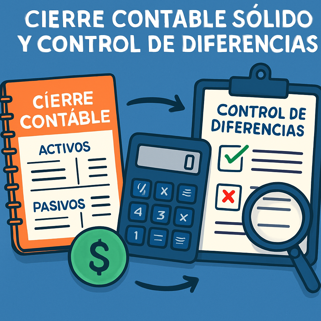 Cierre contable sólido y control de diferencias