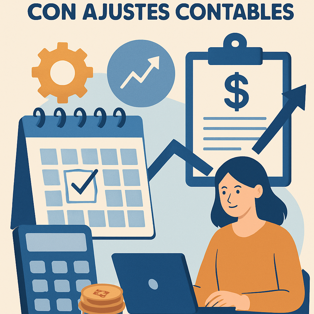 Cierre mensual ágil con ajustes contables