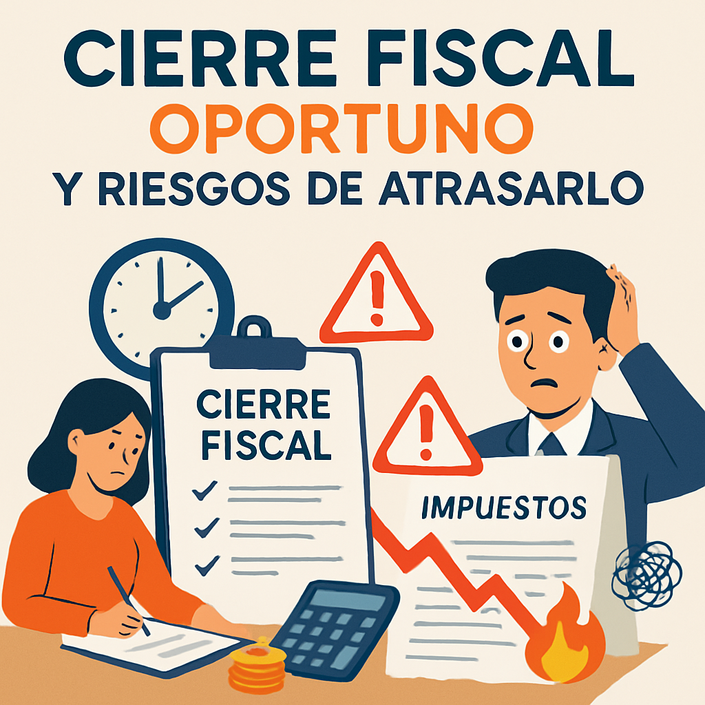 Cierre fiscal oportuno y riesgos de atrasarlo