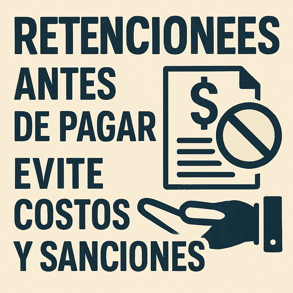 Retenciones antes de pagar evite costos y sanciones