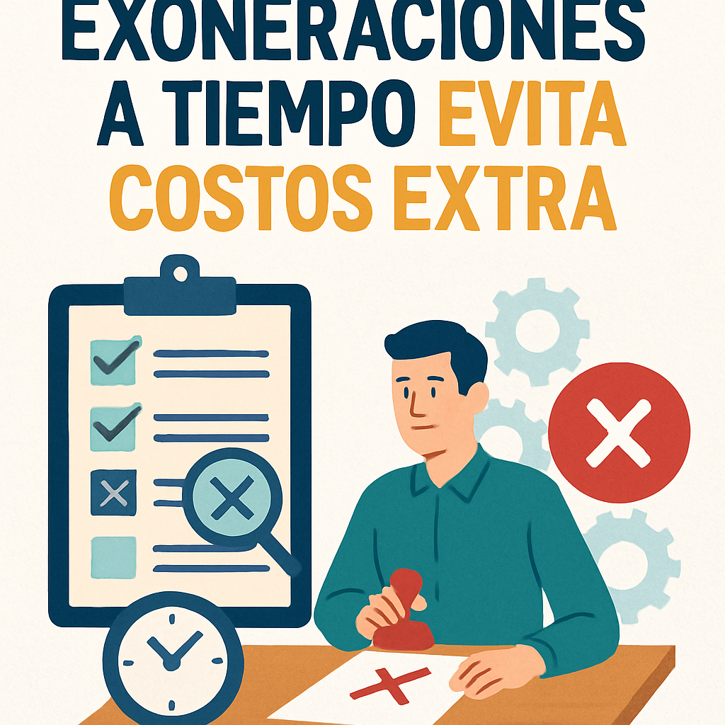 Depurar exoneraciones a tiempo evita costos extra