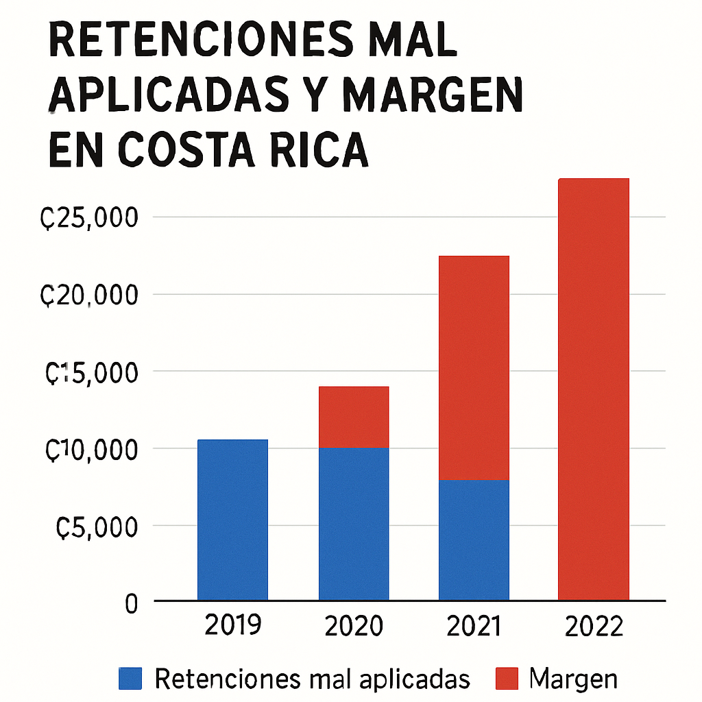Retenciones mal aplicadas y margen en Costa Rica