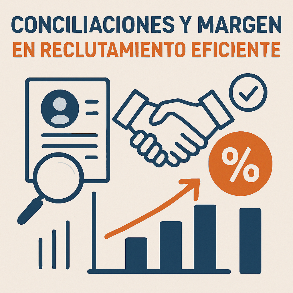 Conciliaciones y margen en reclutamiento eficiente