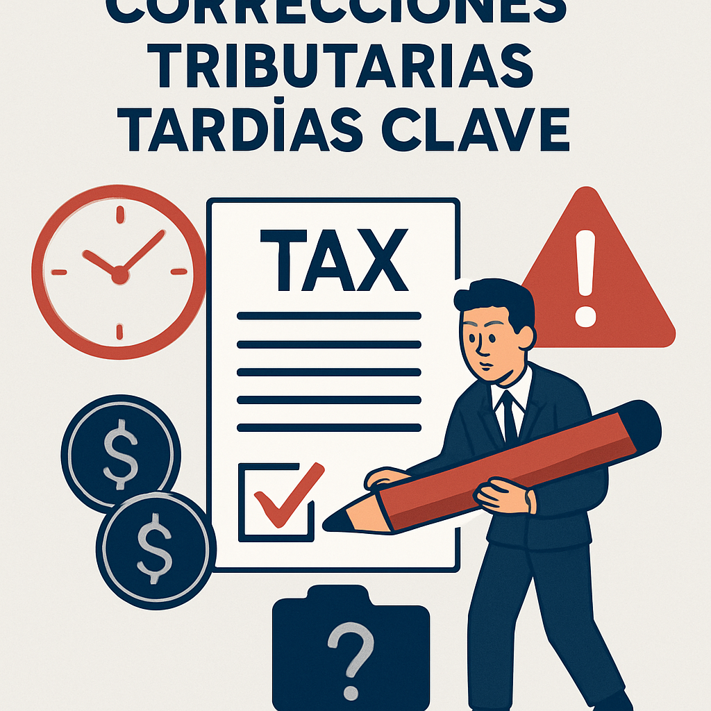 Correcciones tributarias tardías y riesgos clave