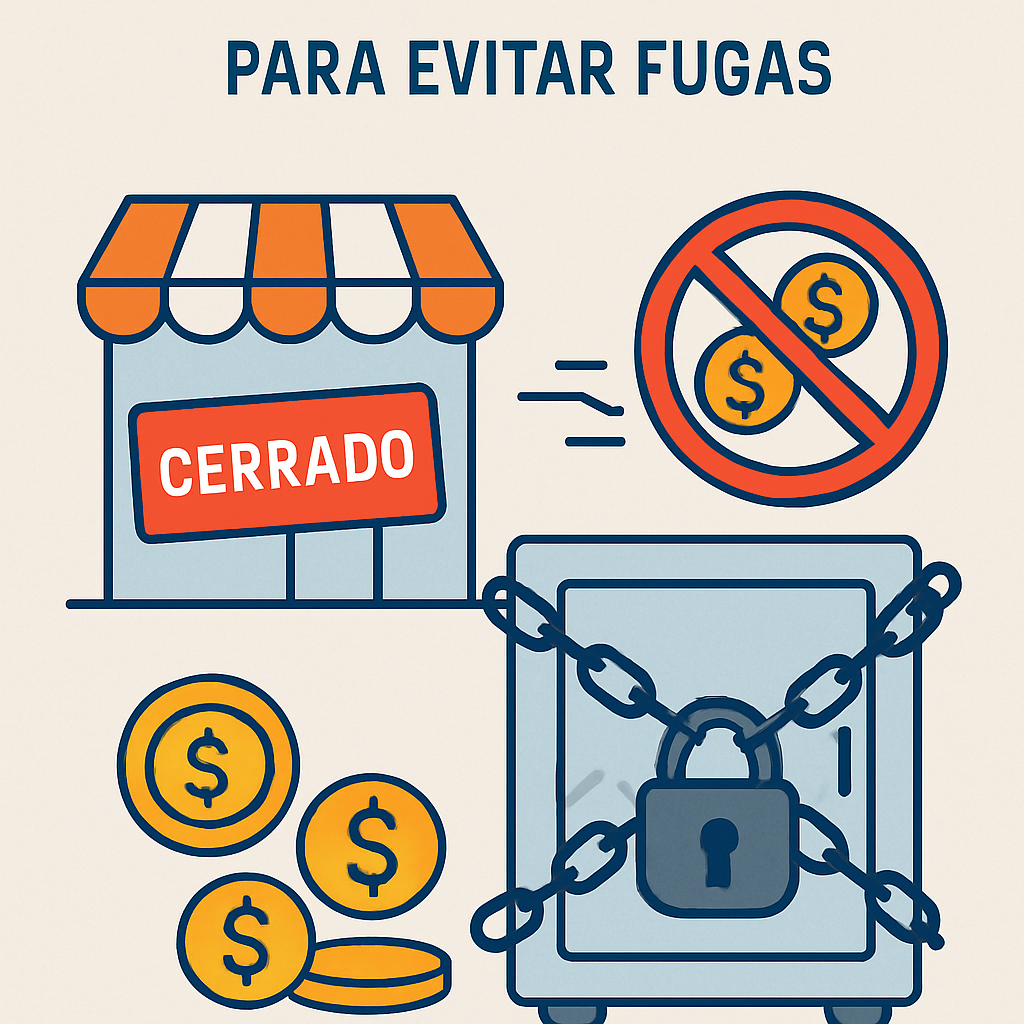 Cierre laboral y caja bajo control para evitar fugas